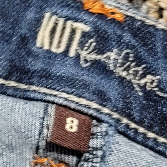 EUC Kut from the Kloth Natalie Bermuda Denim Shorts Size 8 - Picture 4 of 16